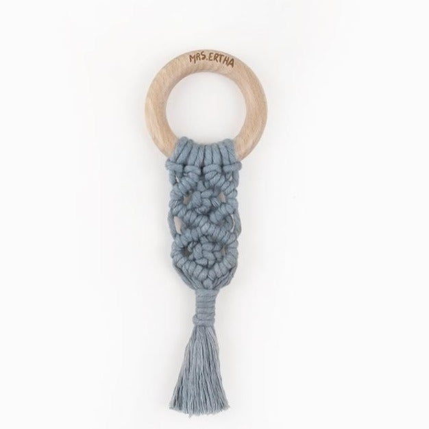Mordedor Sia macramé azul MrsErtha