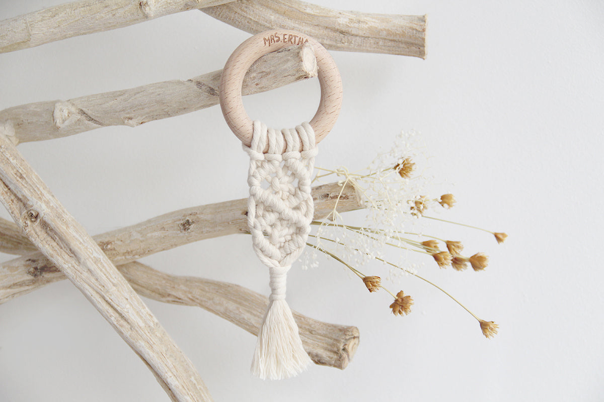 Mordedor Sia macramé natural  MrsErtha