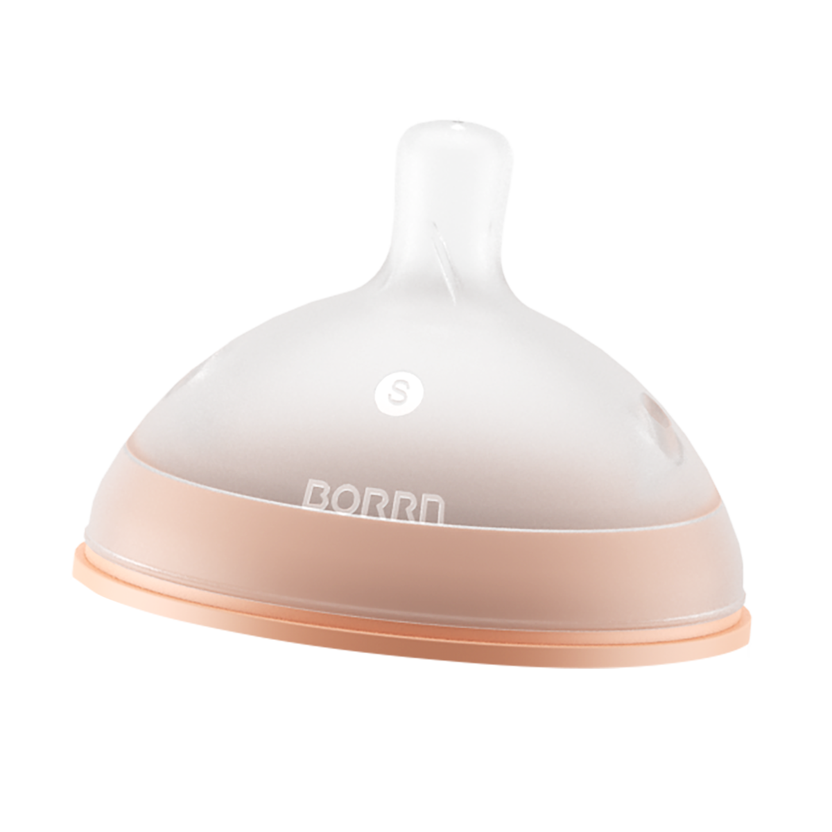 Tetina silicona Flujo Lento Borrn naranja