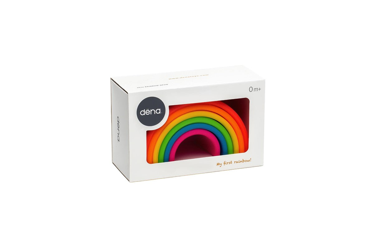 Arco iris Dena de colores neón
