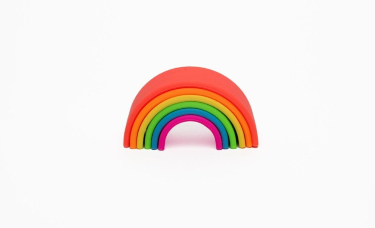 Arco iris Dena de colores neón