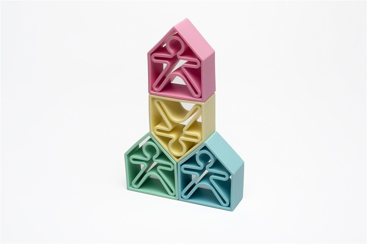 Kit Dena 6 Kids + 6 House colores pastel