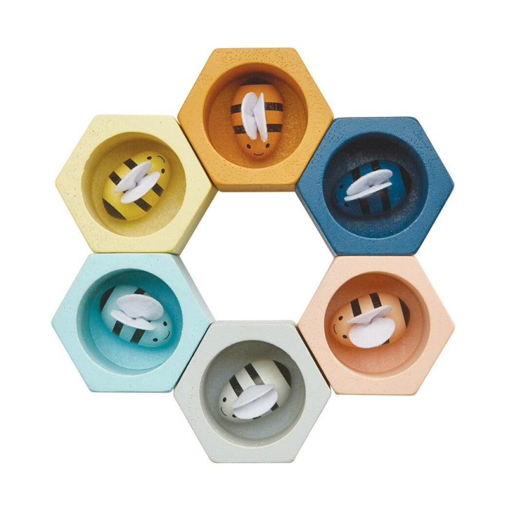 Abejas en la colmena de madera Orchard - Plantoys