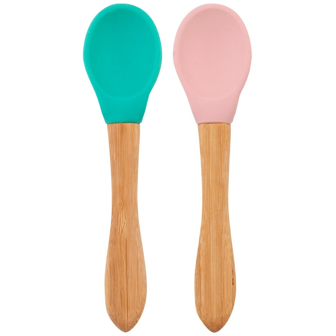 Set de 2 Cucharas Verde/rosa de MiniKoioi