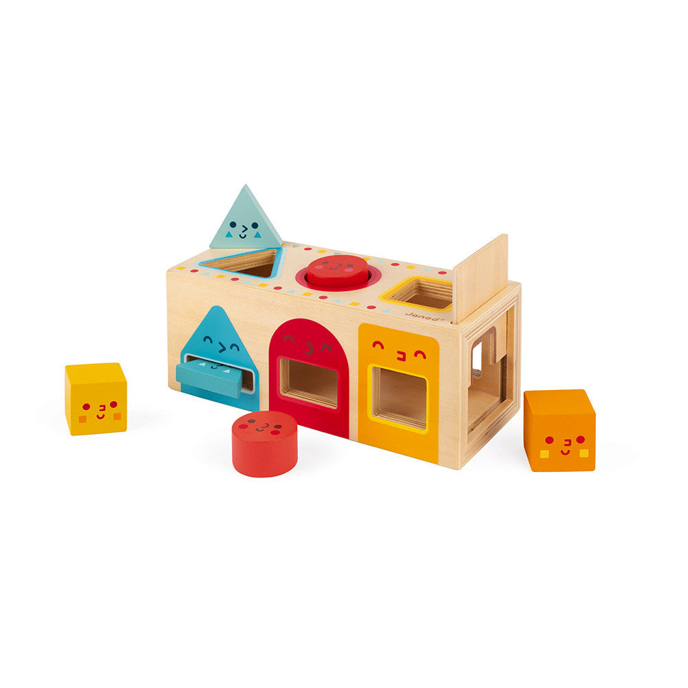 Caja con formas geométricas madera Janod