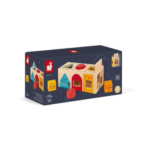 Caja con formas geométricas madera Janod